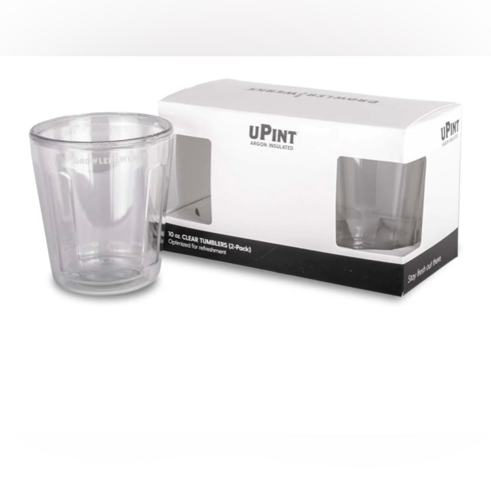UPint Argon Insulated Clear Tumbler Set